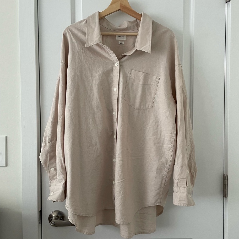 Aritzia Wilfred Free Button-Up Shirt